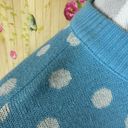 Vintage Blue FINE KNITS By ROGER  Polka Dot Sweater Dress Photo 5