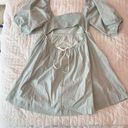 Altar'd State Altar’d State Light Sage Rylee Puff Sleeve Mini Dress Size Large Photo 1