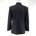 Alice + Olivia  Black Shawl Collar Blazer Ruched Sleeves Black Photo 7