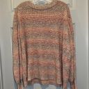 a.n.a  Orange/Tan Knit Striped Pullover Sweater size 0X Photo 0