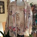 Blair  Boutique Beige Floral Blouse Set Size XL Photo 1