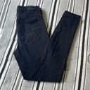 American Eagle  Black Super High Rise Distressed Denim Jegging Skinny Jean size 2 Photo 2