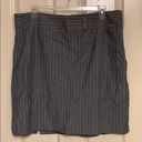 Gap pencil skirt gray stripe size 20 Photo 1