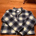 American Eagle  fleece plaid jacket size small Photo 3