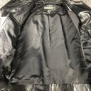 Banana Republic  Jacket Womens XL Black Genuine Leather Motorcycle Bike Bomber Photo 5