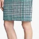 Kate Spade  Judy Check Print Pencil Skirt in Green & Navy Blue Size US 10 Photo 0