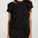 n:philanthropy  Harlow BFF Distressed Short Sleeve Tee in Black Photo 3