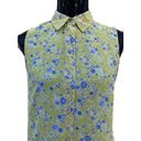 Rachel Zoe  Yellow And Blue Flower Tank Top Photo 2