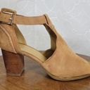 Jack Rogers  Womens Shoes Size 9.5M Brown Suede Open Toe Strap Chunk Heels Photo 0