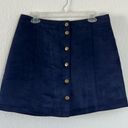 Old Navy NWT  Navy Blue Suede Mini Skirt Photo 0