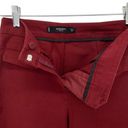 Mango  Womens Red Cropped Straight Cut Trouser Pants Photo 3