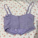 Tic Toc Purple Corset Top Photo 3