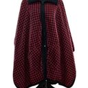 Lemoda Red & Black Poncho(Size One Size ) Photo 5