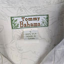 Tommy Bahama Vintage  Silk Cream Floral Button Down Women’s Camp Shirt Size Large Photo 3