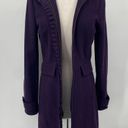 Banana Republic  Italian Wool Blend Peacoat Ruffle Detail Womens size Small Tall Photo 7