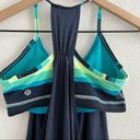 Lululemon  Sports Bra Tank Built-In Striped Navy Athleticwear 4 Photo 5