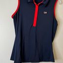 FILA  Pullover Sleeveless Performance Top Blue & Red Sz Small Photo 2