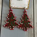 Lux NWT!  FUNTASTIC Christmas Pierced Earrings Dangling Festive Holiday Trees Photo 2