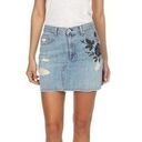 Rag and Bone  Ramona Embroidery mini jeans skirt size 26 Photo 0