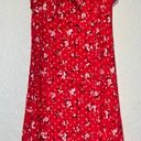 Pretty Little Thing Red Floral Dress Photo 3