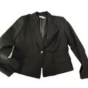 New York & Co. Black ruffled collar blazer size 16 Photo 5