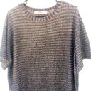 ZARA  knit Womens medium short sleeve metallic pink & black knit sweater dress Photo 4