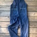 VTG Distressed Denim Bib Overalls Blue Size L Photo 1