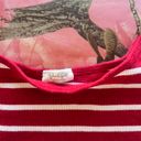 Brandy Melville red + white striped tank top Photo 4