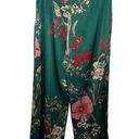 Lulus  Thriving Vibes Green Floral Print Satin Wide-Leg Pants size Medium Photo 7