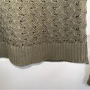 The Loft  by Ann Taylor olive semi sheer sweater women XS Photo 5