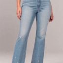 Abercrombie & Fitch  ultra High Rise kick flares distressed jeans size 6 short Photo 0