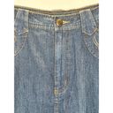 Ralph Lauren Lauren Jeans Co.  Women's Size 10 Blue Denim Skirt Embroidered EUC Photo 4