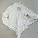 Hill House NWT  Home White The Luna Bodysuit Photo 2