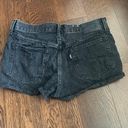 Levi’s 501 Black Denim Shorts Photo 1