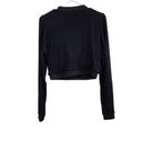 Klassy Network  Knit V Neck Long Sleeve Crop Black Brami Sweater Size XL Photo 5