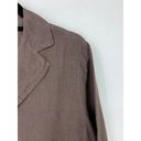 Bryn Walker  Women's Size L Linen Button Front Shirt Long Sleeve Brown *FLAWS Photo 2