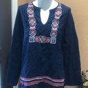 The Moon Ella blue embroidered long sleeve blouse Photo 1