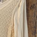 indigo. NWT Soul women's Long sleeve lace tunic ivory size small Photo 4