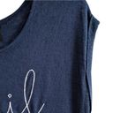 W5  Anthropologie Short Sleeve Navy Blue Sail Away T-Shirt Top Womens Sz M Photo 5