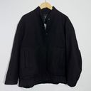 ZARA NWT  Black Wool Blend Oversized Bomber Jacket Size Small Photo 2