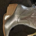 Soda Silver Cowboy Boots Photo 4