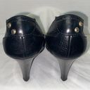 Burberry  Italy Leather studded accents Black High Heels size 38 ( 7 in US ) Photo 8