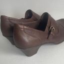 Earth Origins Women's  Brown Leather Heels Clogs Size 8.5 M EUC! Photo 1