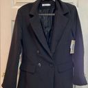 Just Fab Double Breasted Blazer Black in L NWT Photo 0