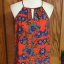 Collective Concepts Boho Bright Floral Halter Style Top Photo 7