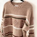 Love Riche  Boho Print Cozy Crewneck Sweater Size Small Photo 2