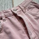 ZARA  Light Pink High Rise Side Slit Button Fly Cut-Off Denim Shorts Women’s 2 Photo 7