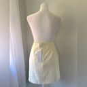 Sage NWT  the Label Standing Here Ivory Side Slit Mini Skirt Photo 5