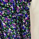 Ralph Lauren Lauren  Women’s Floral Cap Sleeve Midi Sleeve Dress Black Size 4 NWT Photo 4