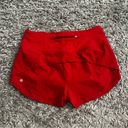 Lululemon  speed up high rise 2.5” dark red size 8 Photo 1